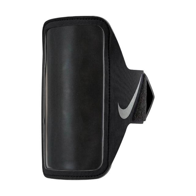 【NIKE 耐吉】輕便手機臂套 PLUS 082黑/068灰(運動手機包 運動臂套 臂套包 觸控手機包 可調節臂帶 可觸控)
