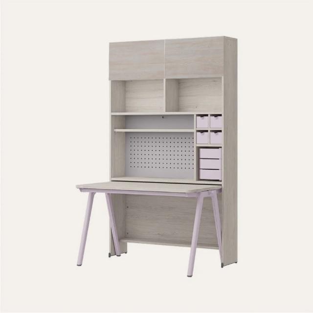 【iloom 怡倫家居】ROY 1200型6層收納書桌組(書桌 桌子 電腦桌 工作桌 兒童書桌 學習書桌 學生書桌 辦公桌)