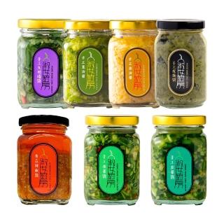【淑女廚房】香菜醬 韭菜花生醬 蔥油醬 蒜油醬 九層塔醬 椒麻皮蛋醬 香蒜辣椒醬 青花椒麻醬(任選4罐)