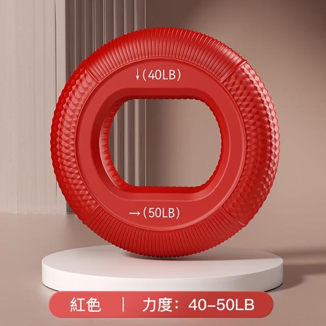 【灰熊厲害】雙力度握力器 矽膠握力圈20-80磅(握力訓練器 手指復健 握力環 握力球)
