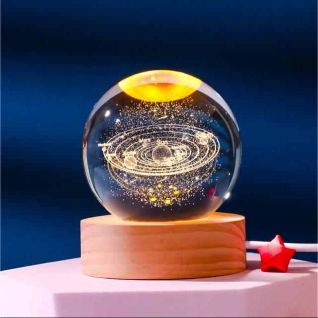 【A-ONE 匯旺】愛的玫瑰 水晶球 LED發光底座 燈座 生日禮物 情人節禮物 送禮 水晶雕刻球 氣氛小物