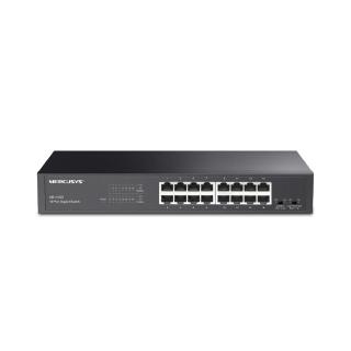 【Mercusys 水星】16埠 port Gigabit 桌面 機架式 乙太網路交換器 金屬殼 隨插即用 switch hub(MS116GS)