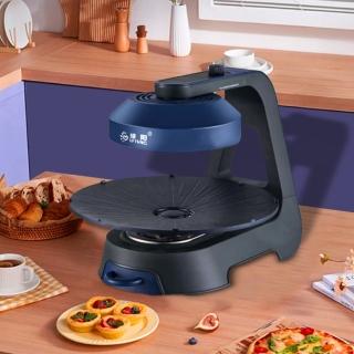 電烤盤 機械版 自動轉無煙電燒烤爐 紅外線烤盤(光波爐燒烤神燈旋轉燒烤盤無煙烤盤 BBQ)