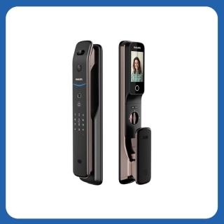 【Philips 飛利浦】709FVP人臉/貓眼 推拉式IOT智能鎖/電子鎖(指紋│卡片│密碼│鑰匙│WiFi/含安裝)