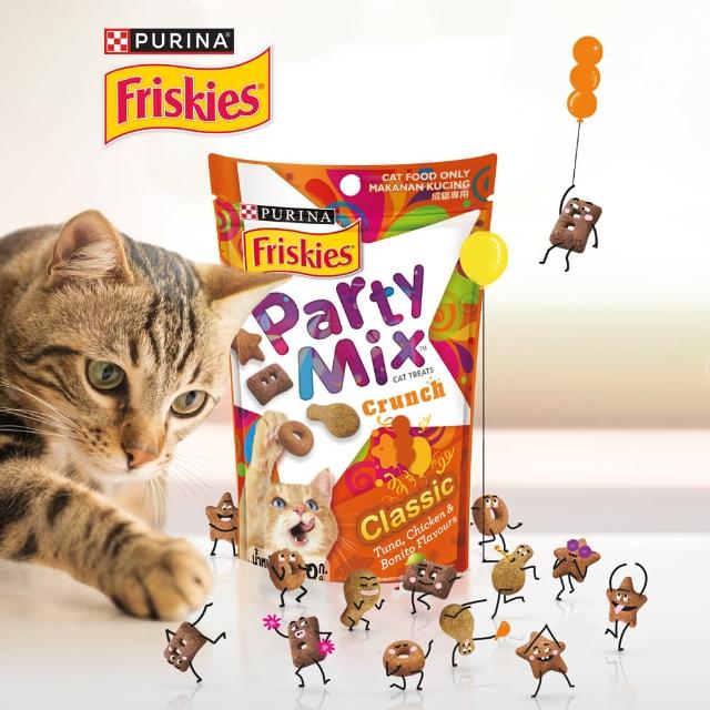 【Friskies 喜躍】Party Mix 香酥餅 60gx1包(貓零食 貓餅乾)