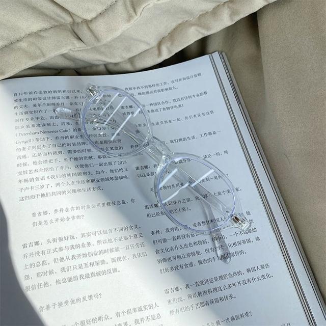 【LEEHER】小框眼鏡/玳瑁眼鏡/橢圓鏡框/書呆子眼鏡/樹酯眼鏡/素顏神器/可配自行配度數/TR9