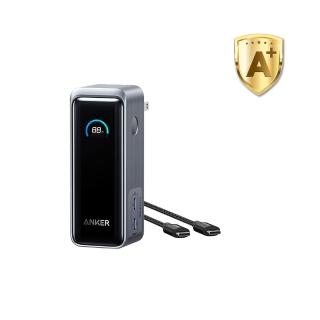 【ANKER】官方授權直營 A1339 Prime急速快充行動電源9600mAh 65W(Wh標示/自帶插頭/支援筆電/Switch/附線)