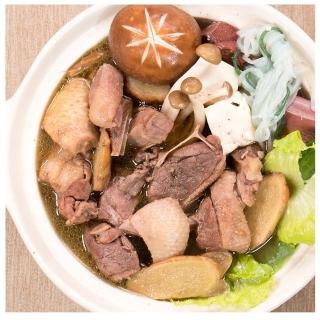 【陳記好味】韻珍寶嚴選炭燒薑母鴨4包(800g±10%/包 冬令暖身鍋物)