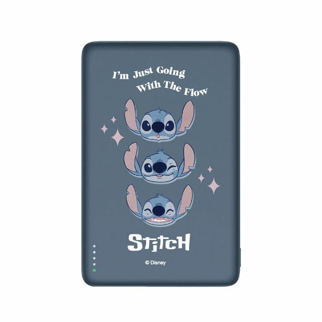 【Disney 迪士尼】20W 超薄磁吸無線充行動電源 5000mAh/P-159(米奇/三眼怪/維尼/小美人魚/灰姑娘/白雪公主)