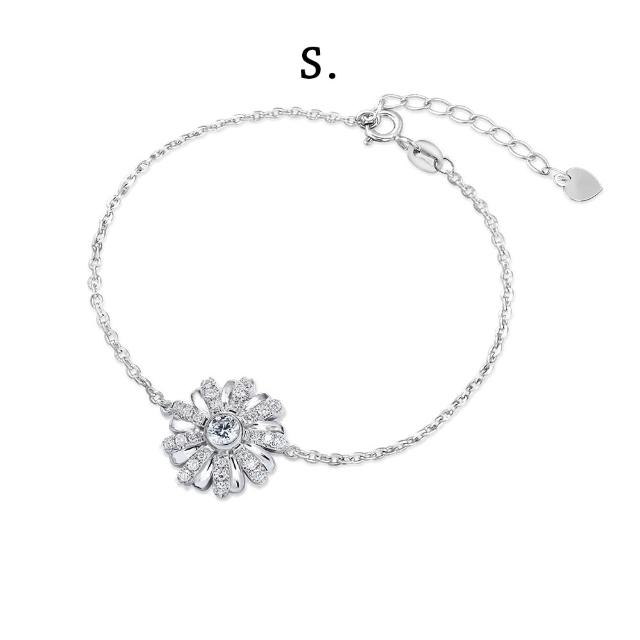【IS DIAMOND】買一送一 50分 極美D色 滿鑽鑽石項鍊/手鍊/耳環 任選 小雛菊 愛心 蝴蝶(培育鑽石)