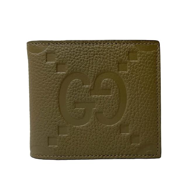 【GUCCI 古馳】473916/428726/825957 經典雙G LOGO牛皮壓紋對開8卡短夾(款式任選)