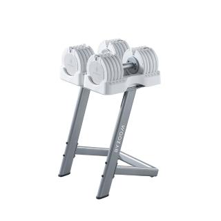 【BYZOOM FITNESS】Pure Series可調式啞鈴50lb/約22.6kg 雙入+啞鈴架(黑/白二色)