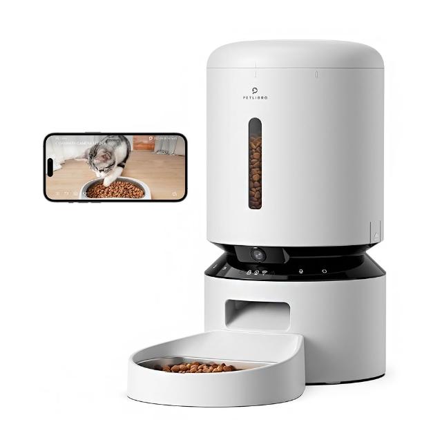 【PETLIBRO】膠囊寵物自動餵食器 視訊版 5L 單碗(可無線 語音呼喚 定時定量 台灣總代理)