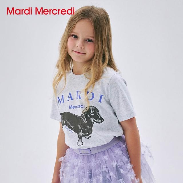 【MARDI MERCREDI】童裝 印花短TEE 白色 經典臘腸狗 小雛菊 KIDS TSHIRT DDANJI