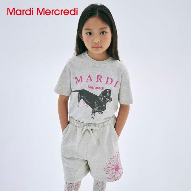 【MARDI MERCREDI】童裝 印花短TEE 白色 經典臘腸狗 小雛菊 KIDS TSHIRT DDANJI