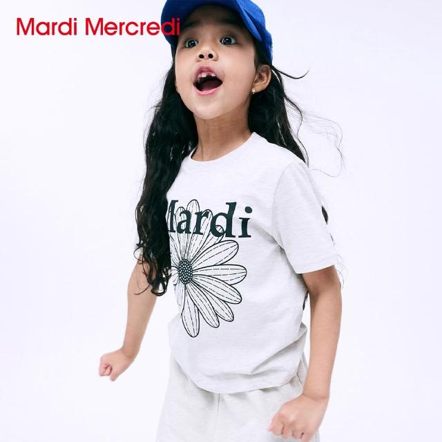 【MARDI MERCREDI】童裝 印花短TEE 白色 經典臘腸狗 小雛菊 KIDS TSHIRT DDANJI