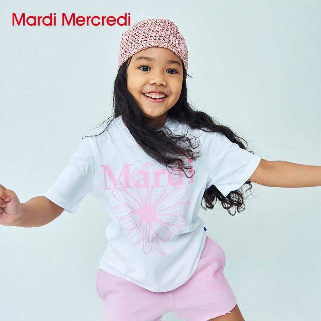 【MARDI MERCREDI】童裝 印花短TEE 白色 經典臘腸狗 小雛菊 KIDS TSHIRT DDANJI