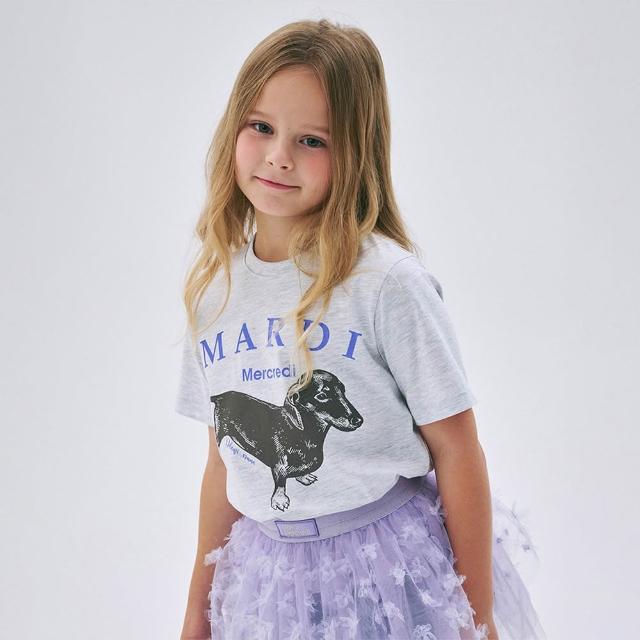 【MARDI MERCREDI】童裝 印花短TEE 白色 經典臘腸狗 小雛菊 KIDS TSHIRT DDANJI