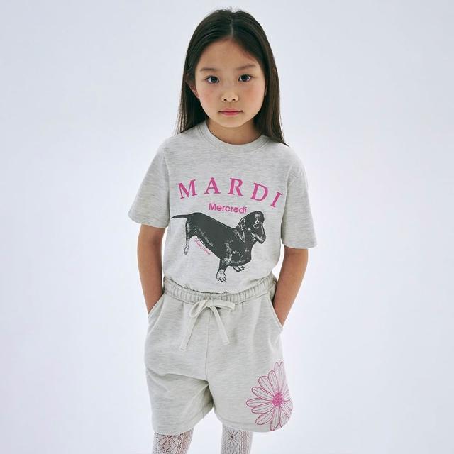 【MARDI MERCREDI】童裝 印花短TEE 白色 經典臘腸狗 小雛菊 KIDS TSHIRT DDANJI
