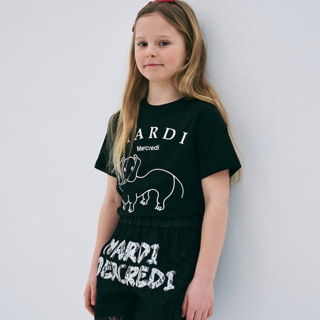 【MARDI MERCREDI】童裝 印花短TEE 白色 經典臘腸狗 小雛菊 KIDS TSHIRT DDANJI