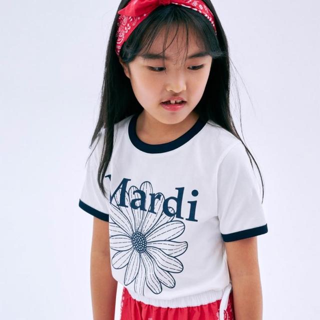 【MARDI MERCREDI】童裝 印花短TEE 白色 經典臘腸狗 小雛菊 KIDS TSHIRT DDANJI