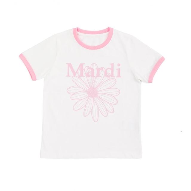 【MARDI MERCREDI】童裝 印花短TEE 白色 經典臘腸狗 小雛菊 KIDS TSHIRT DDANJI