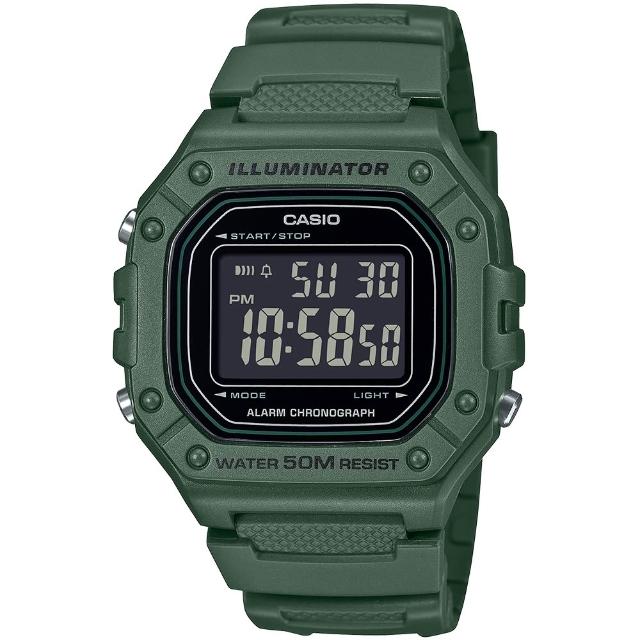 【CASIO 卡西歐】G-SHOCK 運動風格多功能電子錶-23款可選  父親節 送禮(W-219H/W-218H/W-217H系列)