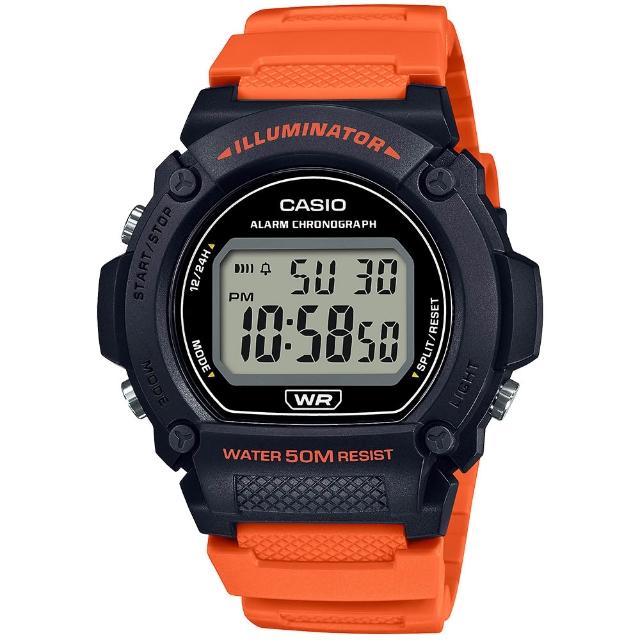 【CASIO 卡西歐】G-SHOCK 運動風格多功能電子錶-23款可選  父親節 送禮(W-219H/W-218H/W-217H系列)