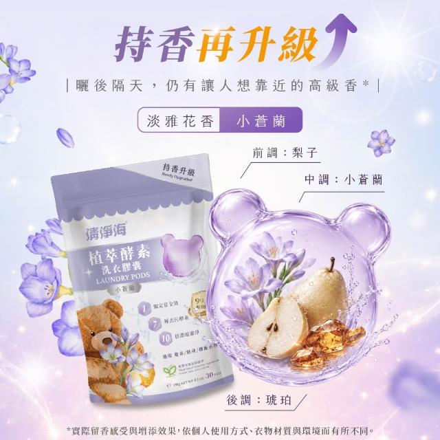 VIP【清淨海】升級版 植萃酵素洗衣膠囊 小熊洗衣球3入組(七大酵素 10倍濃縮)