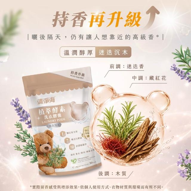 VIP【清淨海】升級版 植萃酵素洗衣膠囊 小熊洗衣球3入組(七大酵素 10倍濃縮)