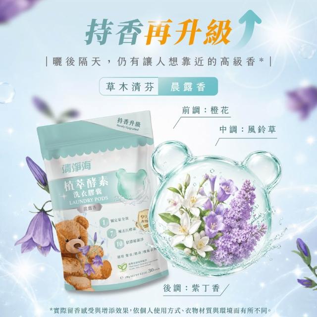 VIP【清淨海】升級版 植萃酵素洗衣膠囊 小熊洗衣球3入組(七大酵素 10倍濃縮)