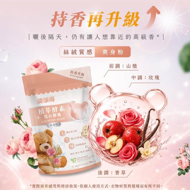 VIP【清淨海】升級版 植萃酵素洗衣膠囊 小熊洗衣球3入組(七大酵素 10倍濃縮)