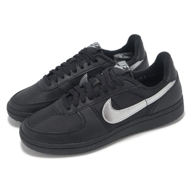 【NIKE 耐吉】休閒鞋 Wmns Field General 82 女鞋 男鞋 黑 灰 復古 皮革 尼龍(FZ5593-001)