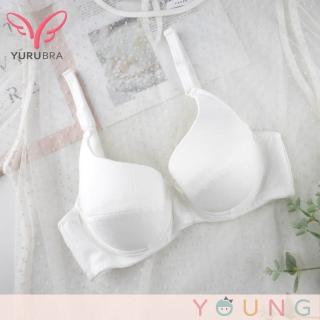 【玉如阿姨】彩虹棉花糖內衣★0637白(A.B.C罩 軟鋼圈 無痕 少女 發育 透氣 防激凸 內搭 台灣製)
