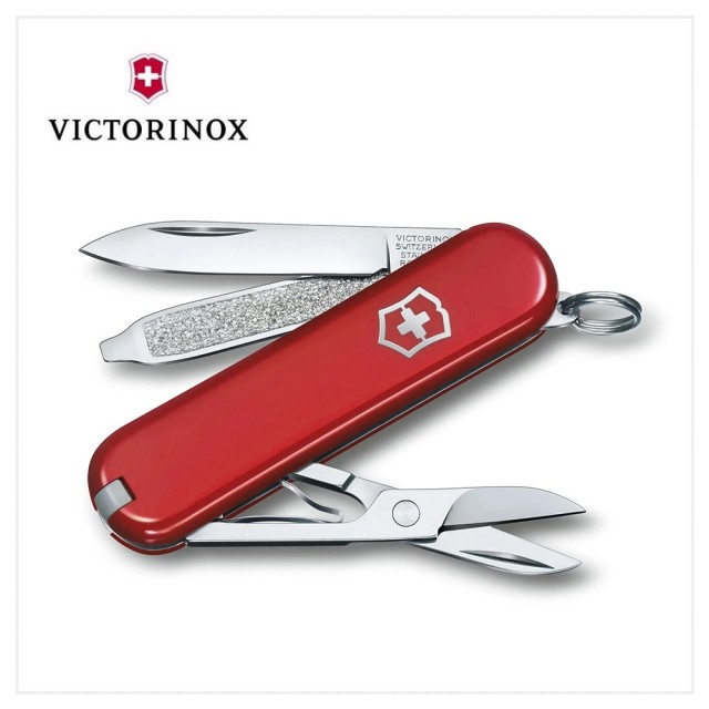 【VICTORINOX 瑞士維氏】Classic SD 瑞士刀/7用/58mm(0.6223.G)