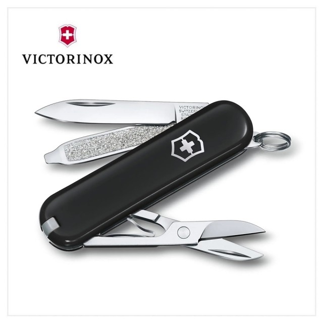 【VICTORINOX 瑞士維氏】Classic SD 瑞士刀/7用/58mm(0.6223.G)