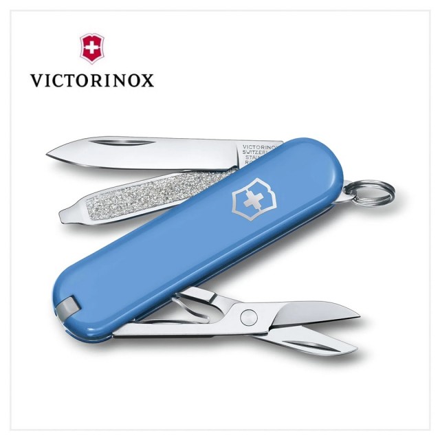 【VICTORINOX 瑞士維氏】Classic SD 瑞士刀/7用/58mm(0.6223.G)