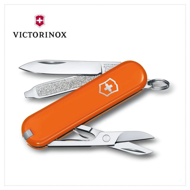 【VICTORINOX 瑞士維氏】Classic SD 瑞士刀/7用/58mm(0.6223.G)