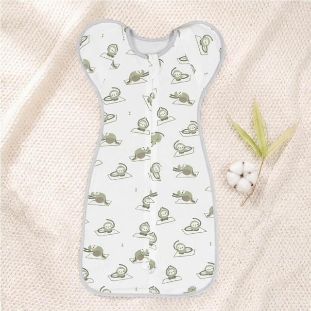 【Mibobebe】竹纖維透氣網眼包巾 嬰兒包巾 蝴蝶形安撫包巾 0-6M(可開袖 新生兒蝶形包巾 懶人包巾)