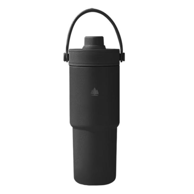 【Beroso 倍麗森】2025全新升級款不鏽鋼內陶瓷保溫環保手提杯735ml-三色任選(郊遊/雙層/隨行杯//露營)