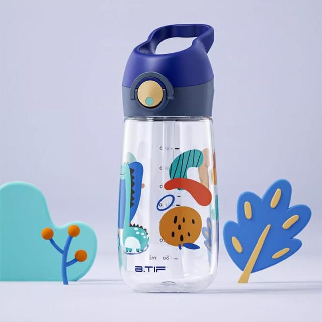 【SUNY】美國Tritan材質兒童吸管水杯 480ml 彈蓋吸管水杯 運動水杯 塑膠水杯 戶外手提隨行杯(贈背帶)