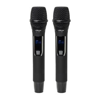 【J-POWER 杰強】震天雷 UHF-888H 行動式無線麥克風組 雙機(震天雷 心型指向麥克風 888H 行動無線 雙機)