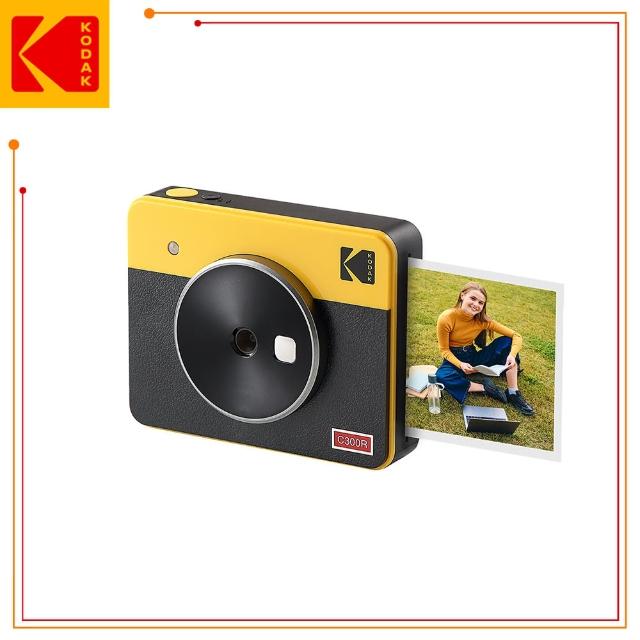 【Kodak 柯達】Mini Shot 3 Retro方形拍立得相機C300R口袋相印機+相片紙60張(東城代理商公司貨)