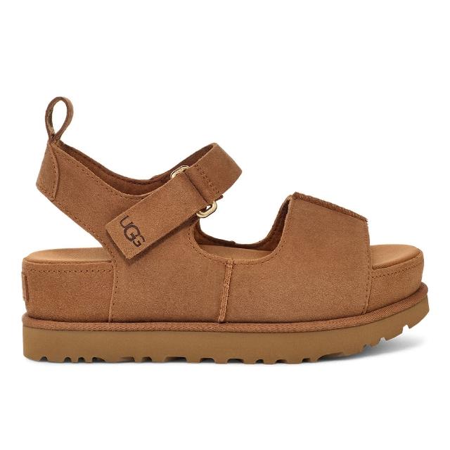 【UGG】涼鞋女鞋 真皮涼鞋 厚底鞋 經典款 Goldenstar Hi 栗子棕 UG1167356CHE