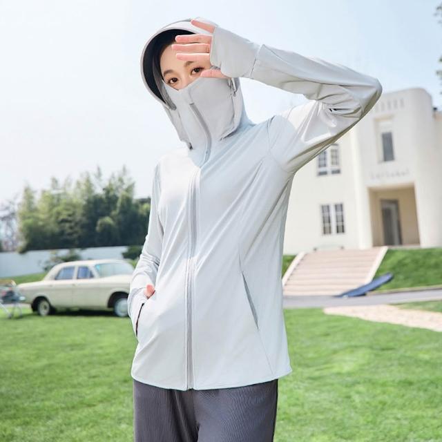 【MUAN】618大促 防紫外線UPF50+ 夏季連帽防曬服 涼感速乾防曬外套 抗UV外套 騎車外套 防曬衣