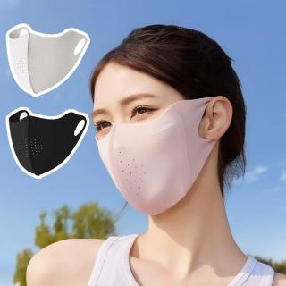 【Chewy】夏季防曬涼感立體防曬面罩 防紫外線防風口罩 流線型眼周透氣面罩 交換禮物(冬季防風口罩)