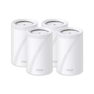 【TP-Link】四入組-Deco BE65 WiFi 7 BE11000 三頻2.5Gbps 真Mesh 無線網路網狀路由器(Wi-Fi 7分享器/VPN)