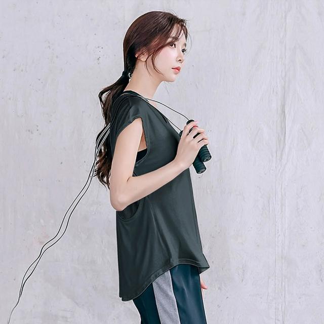 【BODYAIR】韓妞性感透氣寬版上衣(瑜珈.慢跑.運動.健身.透氣.舞蹈.運動服)
