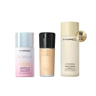 【M.A.C】完美奶霜聚光粉底持妝組(超漾光高防曬妝前乳SPF50+&超持妝奢緞粉底精華)
