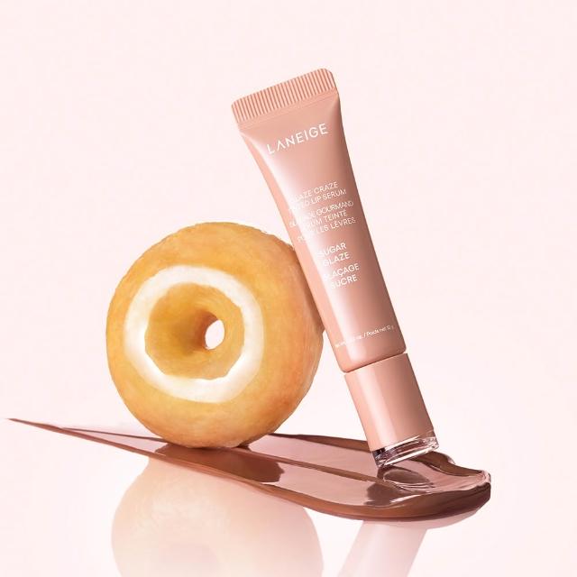 【LANEIGE 蘭芝】官方直營 甜甜圈澎潤水唇釉 12g(蘭芝 唇釉 唇膏 唇蜜)